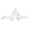 Ekena Millwork Ericson Architectural Grade PVC Gable Bracket, 96"W x 24"H x 6"D x 6"F, 6/12 Pitch GBP096X24X0606ERI00 - alternate 1